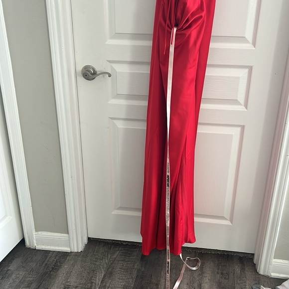 NWT HOUSE OF CB Zanab Satin Maxi Cocktail Dress Size L - Picture 9 of 10